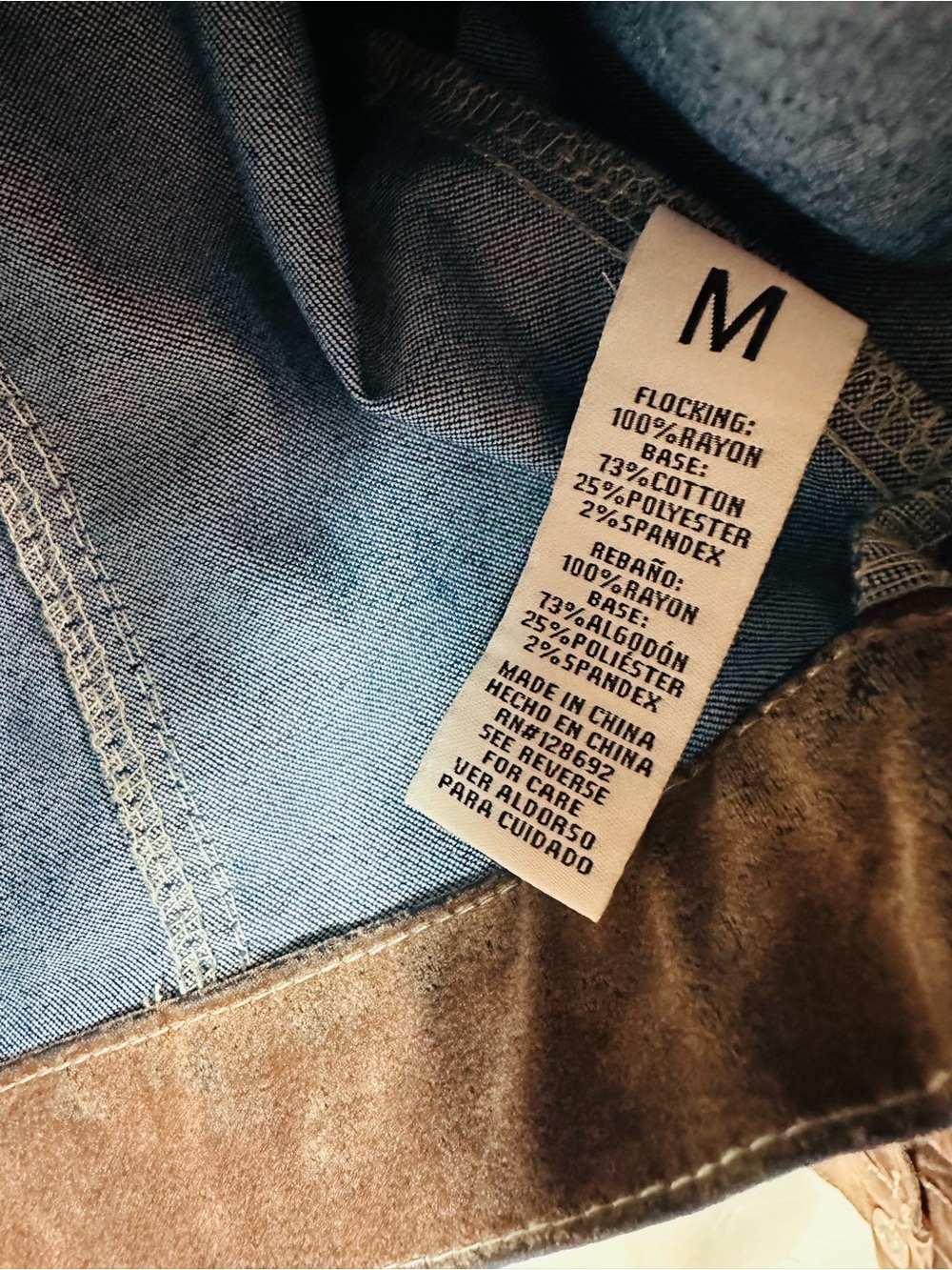 Almost Famous Brown Cropped Velvet Jean Jacket - Picture 9 of 12